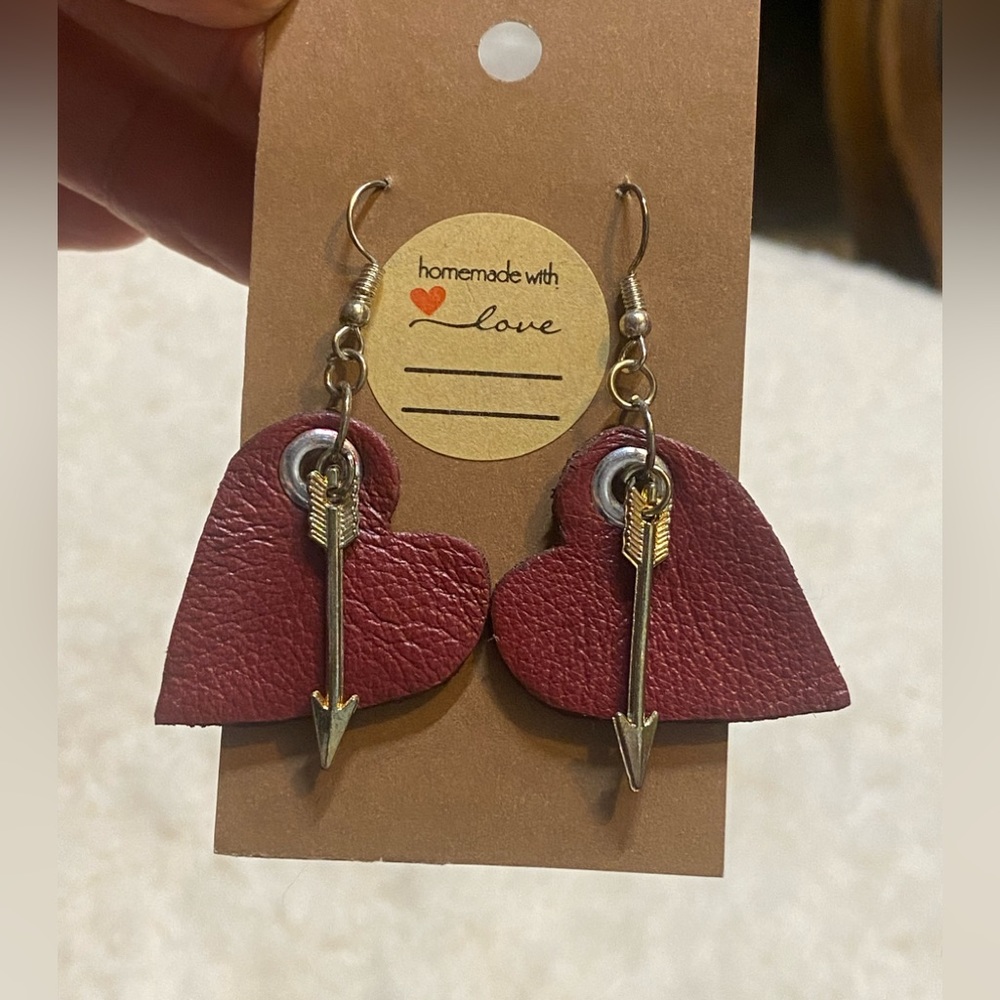 Hand Made Leather Earrings